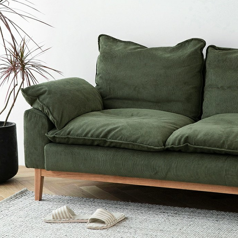 Contemporary Seats 2/1 Person Straight/L-Shaped Horizontal Left Sofa Couch /Chaise with Natural Wood Frame - image 14