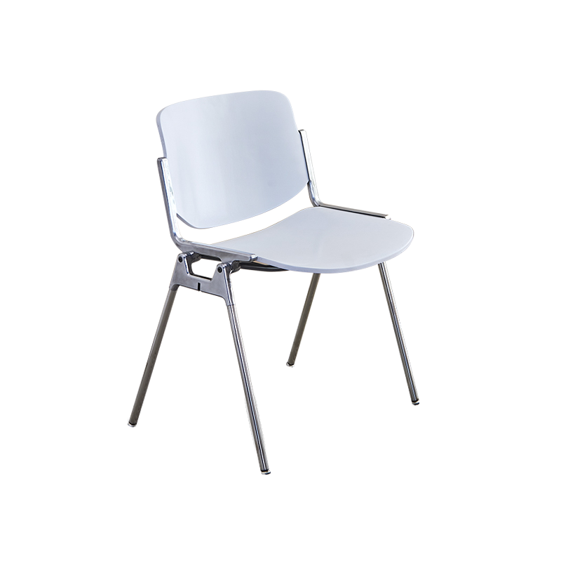 Old School Ventilated Back Armless Chair with Ink/Metallic Metal Legs, Nestable - image 13