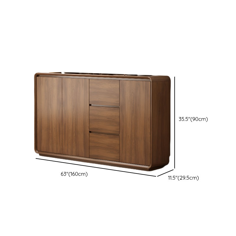 Casual Cocoa Standard/Narrow Sideboard with 3 Drawers/3 Shelves/2 Doors/3 Doors - image 21