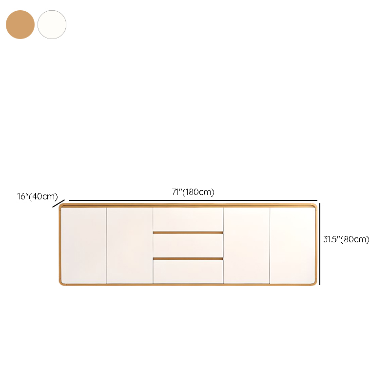 Narrow/Standard/Wide Lumber 2 Drawers/3 Drawers Locker Variable Shelf 4 Doors/2 Doors/3 Doors Functional Storage Cabinet Sideboard - image 12