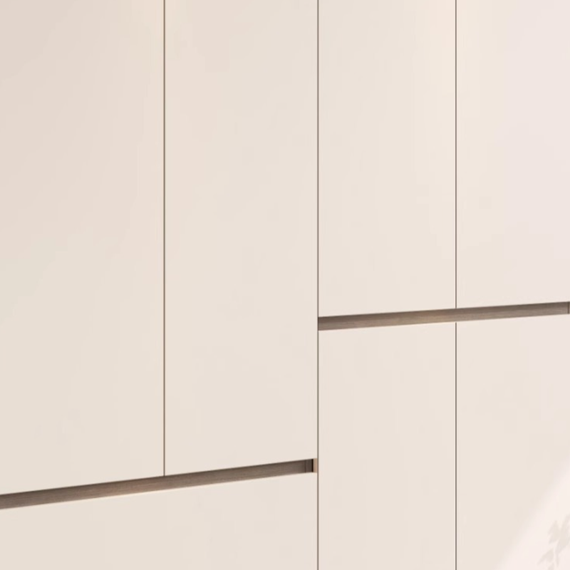 Beige Modish Armoire Cabinet in Manufactured Wood with Soft Close Drawer, Soft Close Door, Interior Shelves, and Clothing Rod - image 8