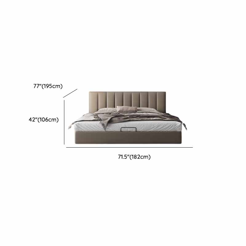 Grey Solid Color Storage Included/Panel Bed for Bedroom - image 15