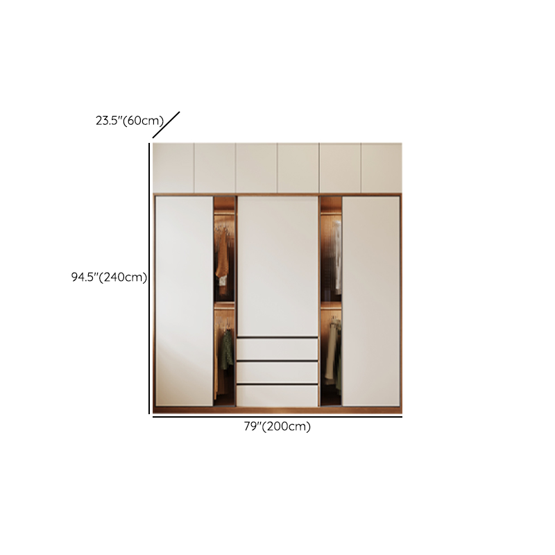 White Modish Lumber Independent Cabinet Armoire with Soft Close Drawer, Soft Close Door, and Interior Shelves - image 21