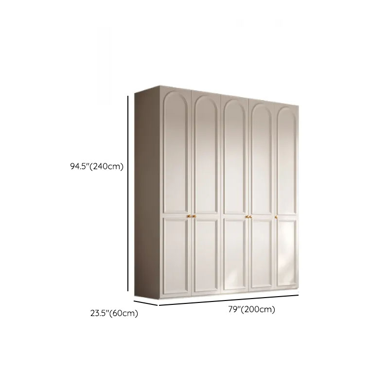 White Casual Wood Independent Armoire Cabinet with Soft Close Drawer, Soft Close Door, and Interior Shelves - image 20