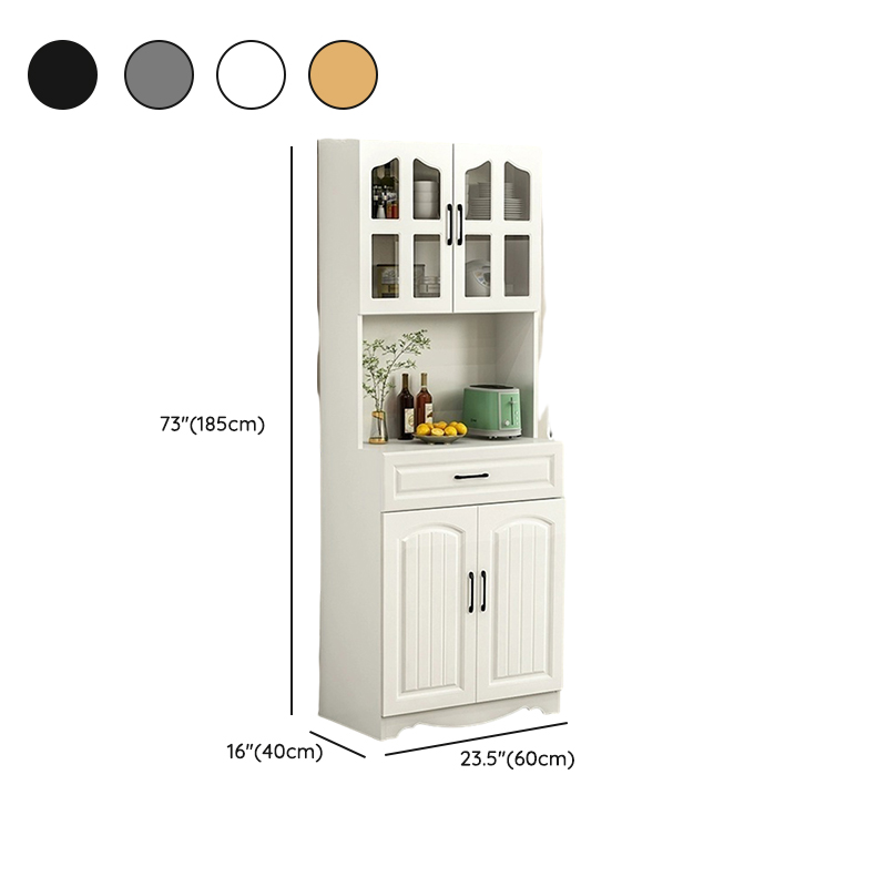 Narrow 15.7'' Wood Cabinets Open Storage with Adjustable Shelves Modern Sideboard/Credenza - image 14