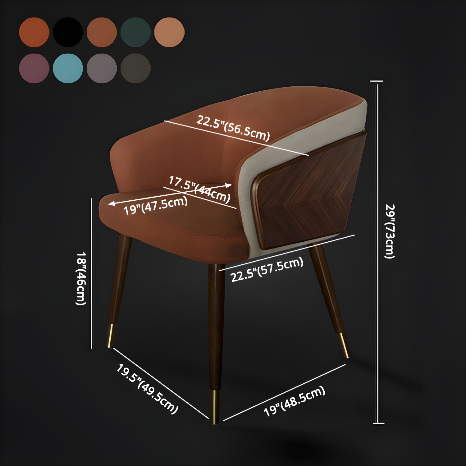 Contemporary Style Wooden Dining Chair Parsons Dining Arm Single Chair - image 17