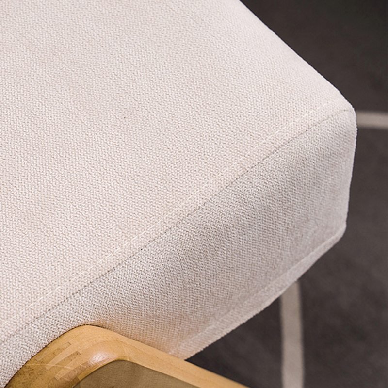 Modern Upholstered Rocking Chair with Natural Wood Legs and Recessed Back Cushion - image 18