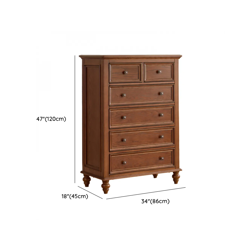 Cocoa Retro Ash Wood Double Dresser/Lingerie Chest/Bachelor Chest with 9/7/8 Drawers in Horizontal/Vertical Orientation - image 21