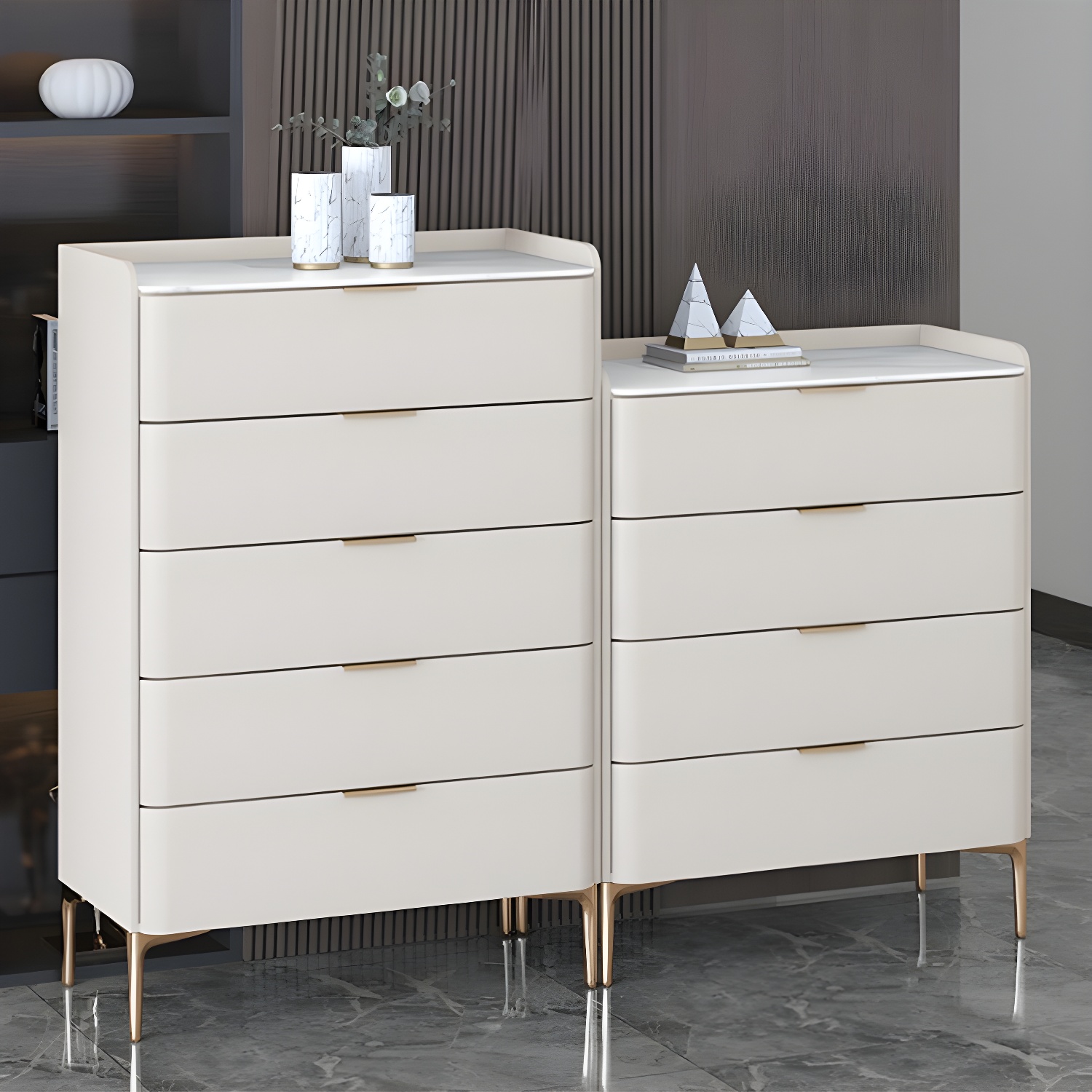 Modern Pine Wood Dresser with Drawers and Soft Close Glides in Narrow Design - image 22