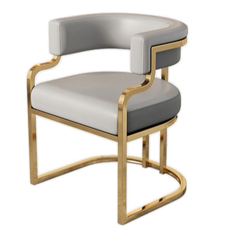 Elegant Framed Arm Chair with Gilded Legs, Secure Foot Pads, and Felt Padding - image 16