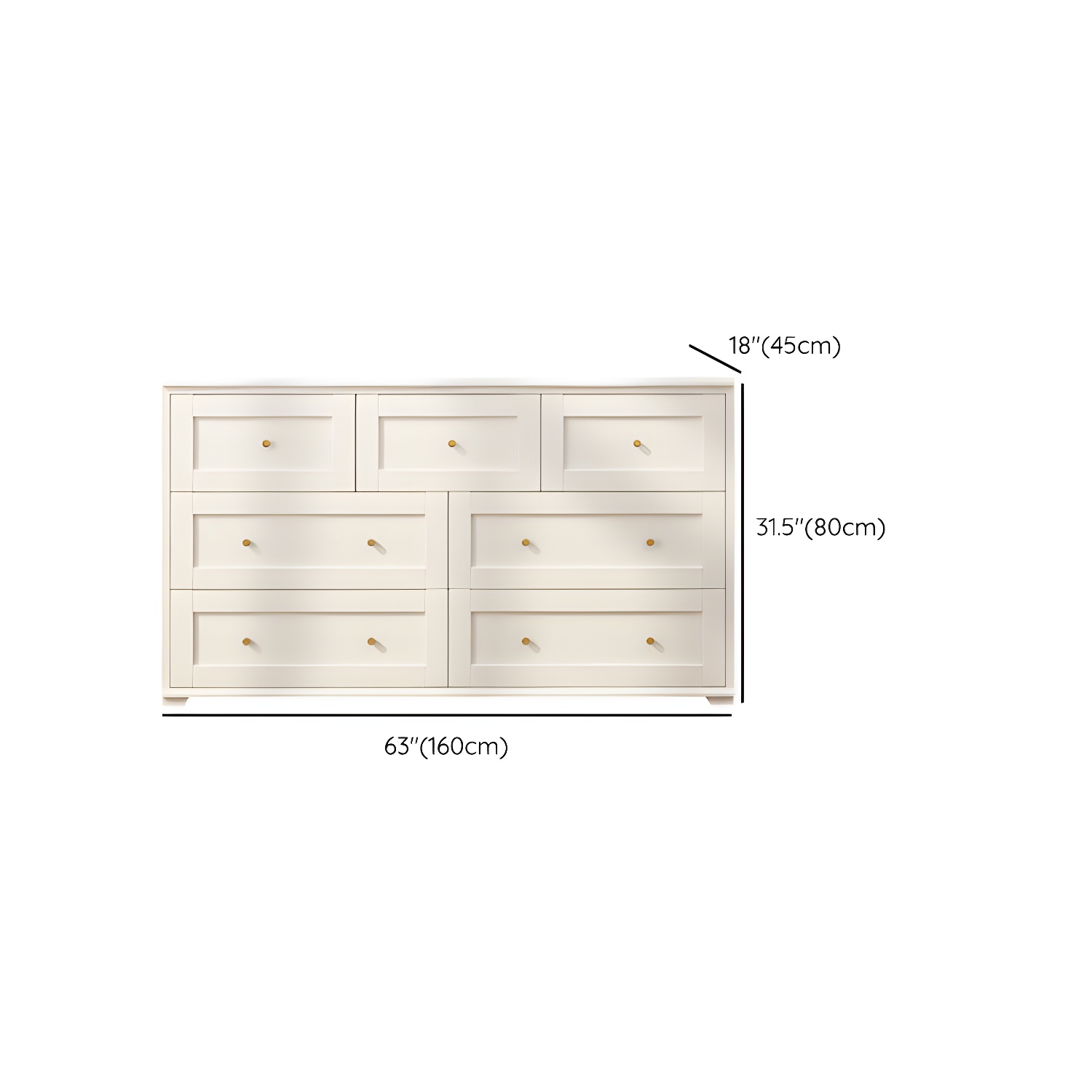 Modern Horizontal Double Dresser Birch Wood Storage Dresser for Bedroom - image 23
