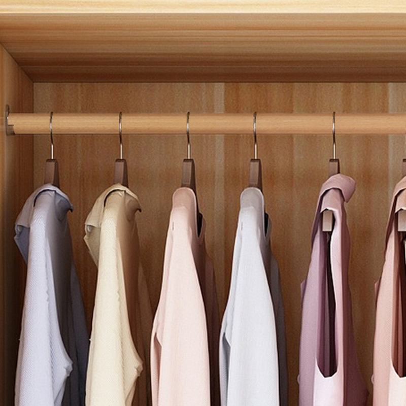 Minimalist Manufactured Wood Wardrobe Closet with Interior Shelves and Clothing Rod - image 8