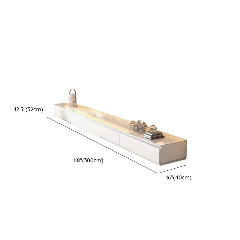 Chalk Modern Stone TV Stand with 5-Drawer/4-Drawer and Cable Management - image 15