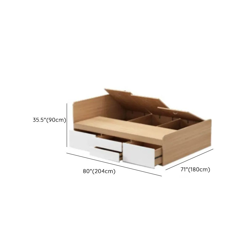 Natural Color Solid Color Storage Included with 4 Storage Boxes for Bedroom - image 10