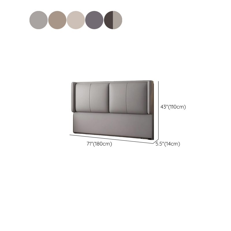 Simplistic Style Wingback Headboard in Pine Wood with No Distressing, Rectangular Shape for King/Queen/Full Bed, Featuring Sponge Upholstery and Standard Height - image 13