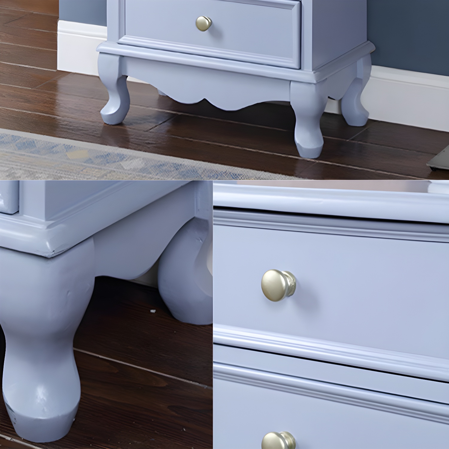 Bedroom Storage Chest Wooden Nautical Vertical Chest with Drawers - image 23