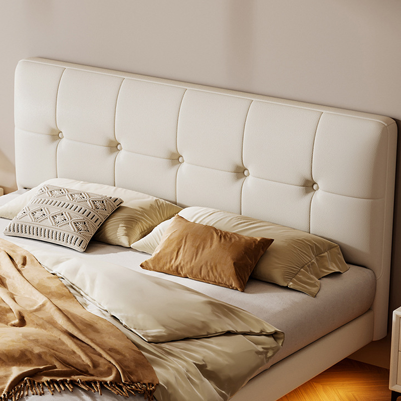 Solid Color Floating Bed with Stitch-tufted Design for Bedroom