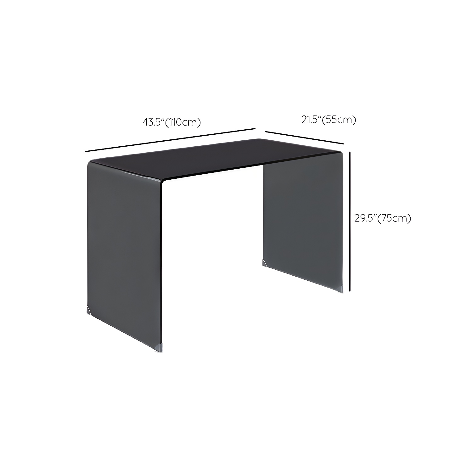 Contemporary Make-up Vanity Standing Glass Bedroom Makeup Vanity Set - image 24