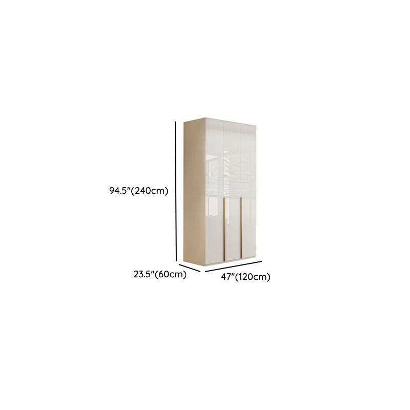 Chalk Minimalist Laminate Cabinet Armoire with Soft Close Drawer, Soft Close Door, Interior Shelves, and Clothing Rod - image 14