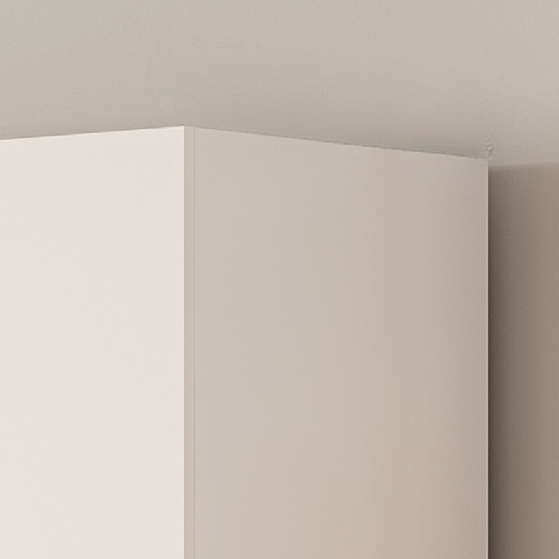 Modish Manufactured Wood Independent Armoire Cabinet with Soft Close Door, Interior Shelves, and Clothing Rod - image 5