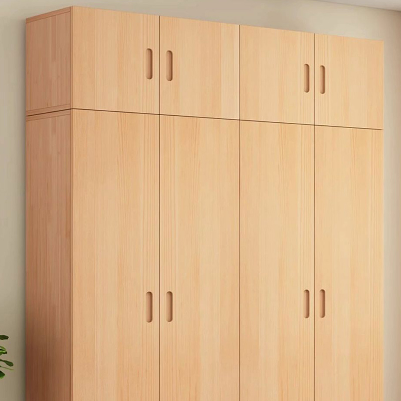 Freestanding Natural Wood Natural Wardrobe - image 11
