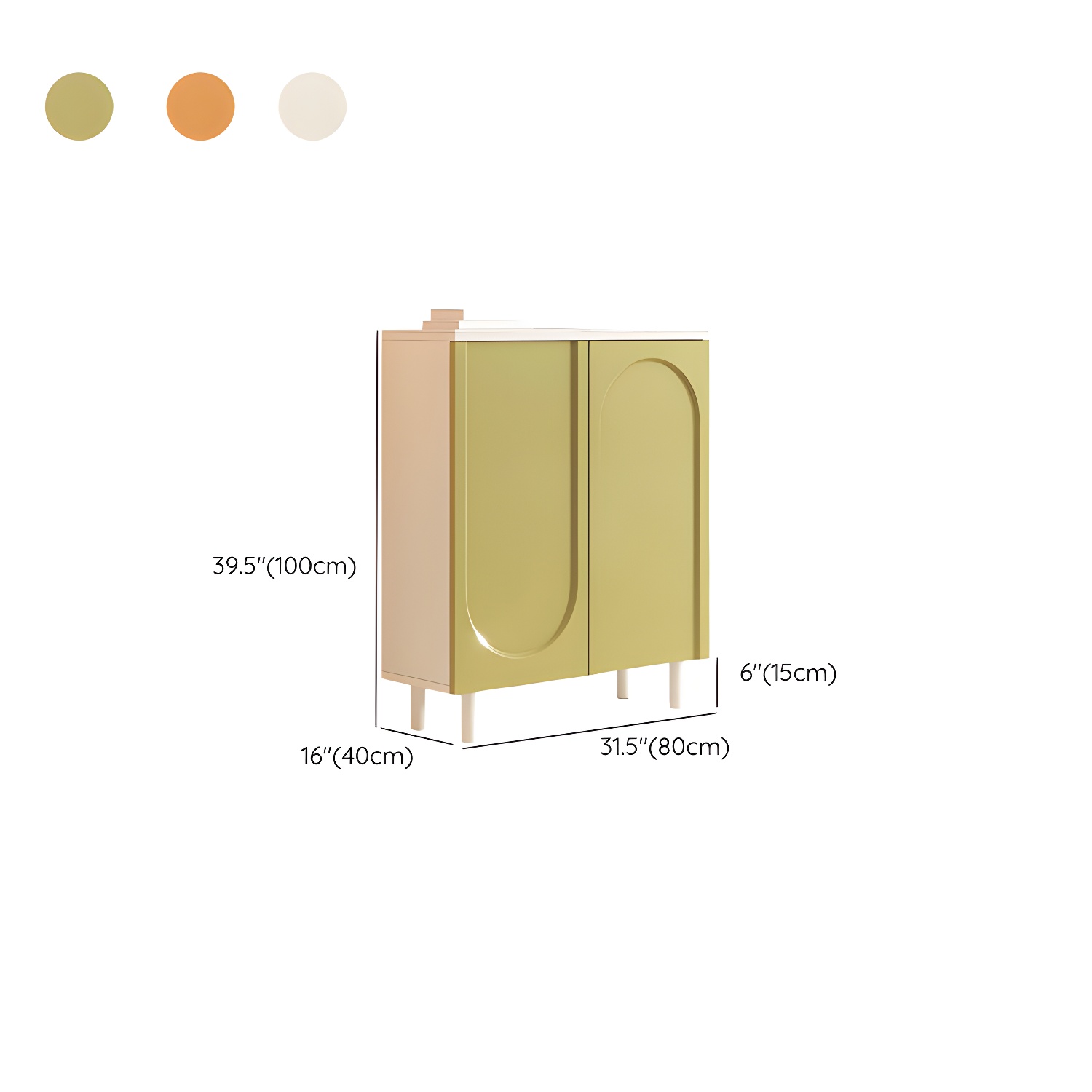 Scandinavian Wood Sideboard Credenza with Cabinet and Adjustable Shelves - image 13