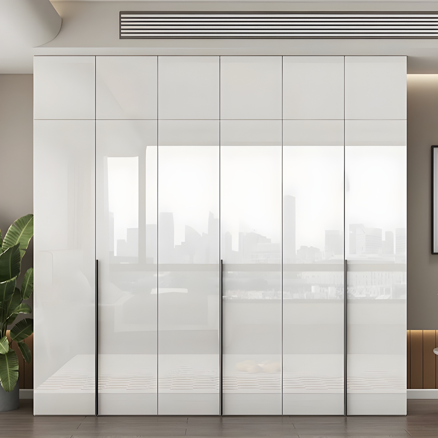 Modern Simple Style Double Door Storage Wardrobe for Bedroom - image 3
