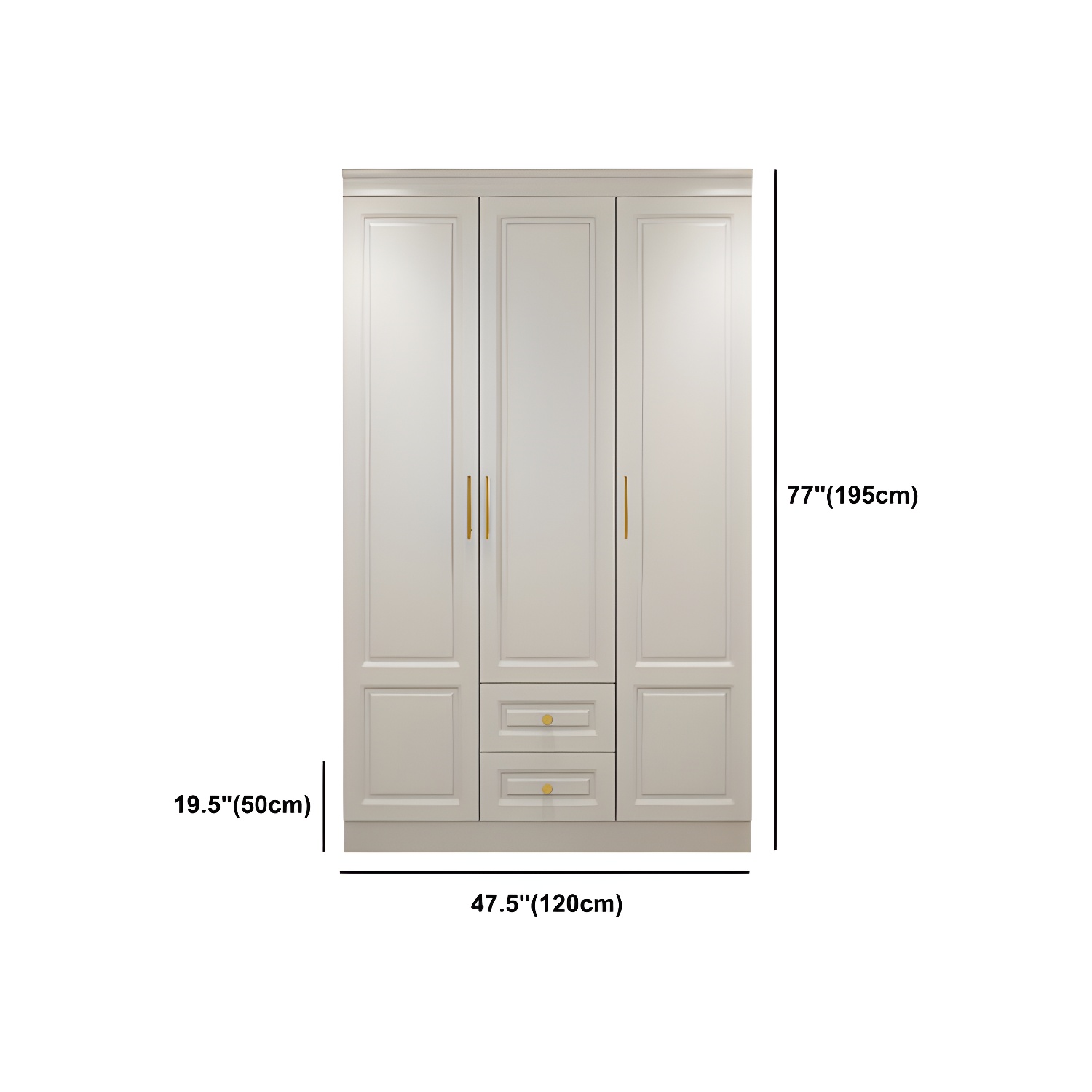 Modern Style Wooden Wardrobe White Colour Soft Close Drawer Wardrobe Closet - image 17