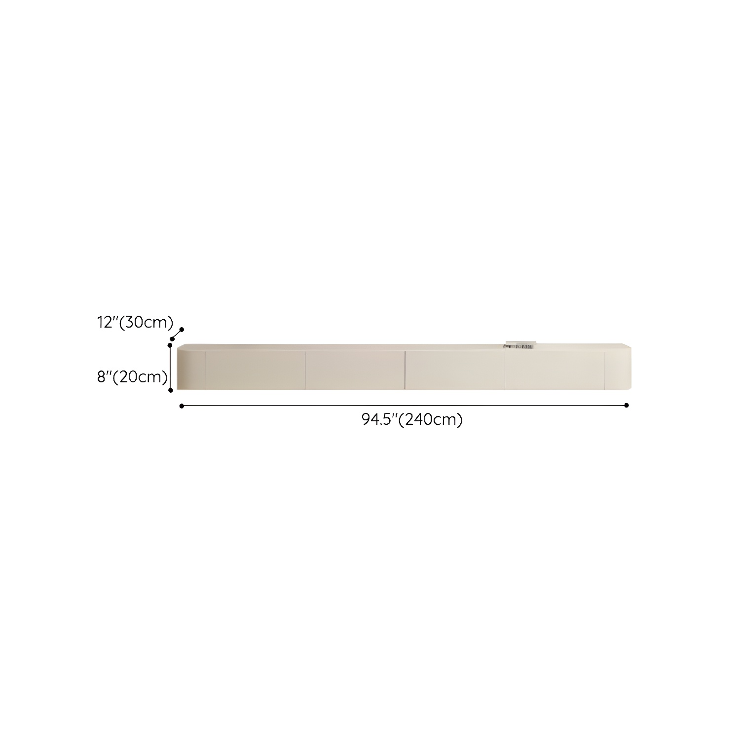 Modern White TV Media Stand Floating TV Stand Console with Drawers for Living Room - image 17