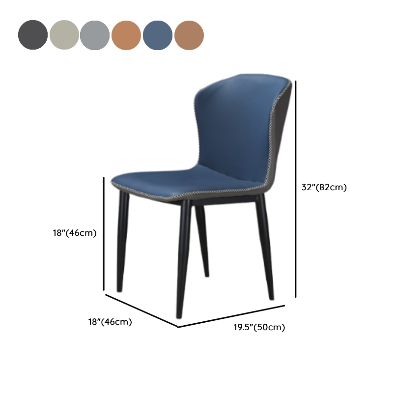 Modern Simple Style Upholstered Dining Chairs with Ergonomic Curved Backrest - image 11