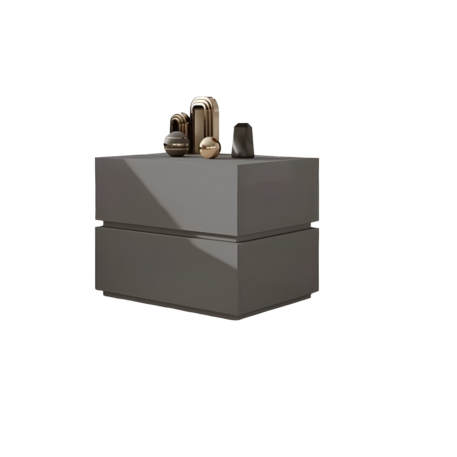 Contemporary Drawer Storage Wooden Accent Table Nightstand 15.7" Wide - image 4