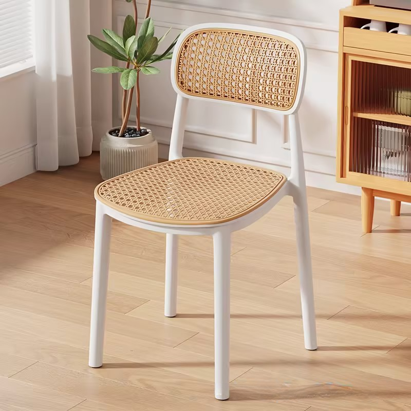 Contemporary Side Chair with Uncovered Back, Cocoa/Sage/Wood Grain Synthetic Legs - image 6