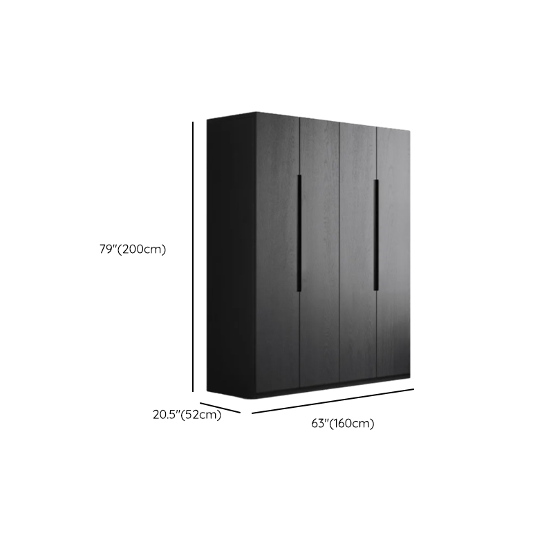 Ink Trendy Timber Wardrobe Armoire with Soft Close Drawer and Door, Interior Shelves, Clothing Rod - image 14