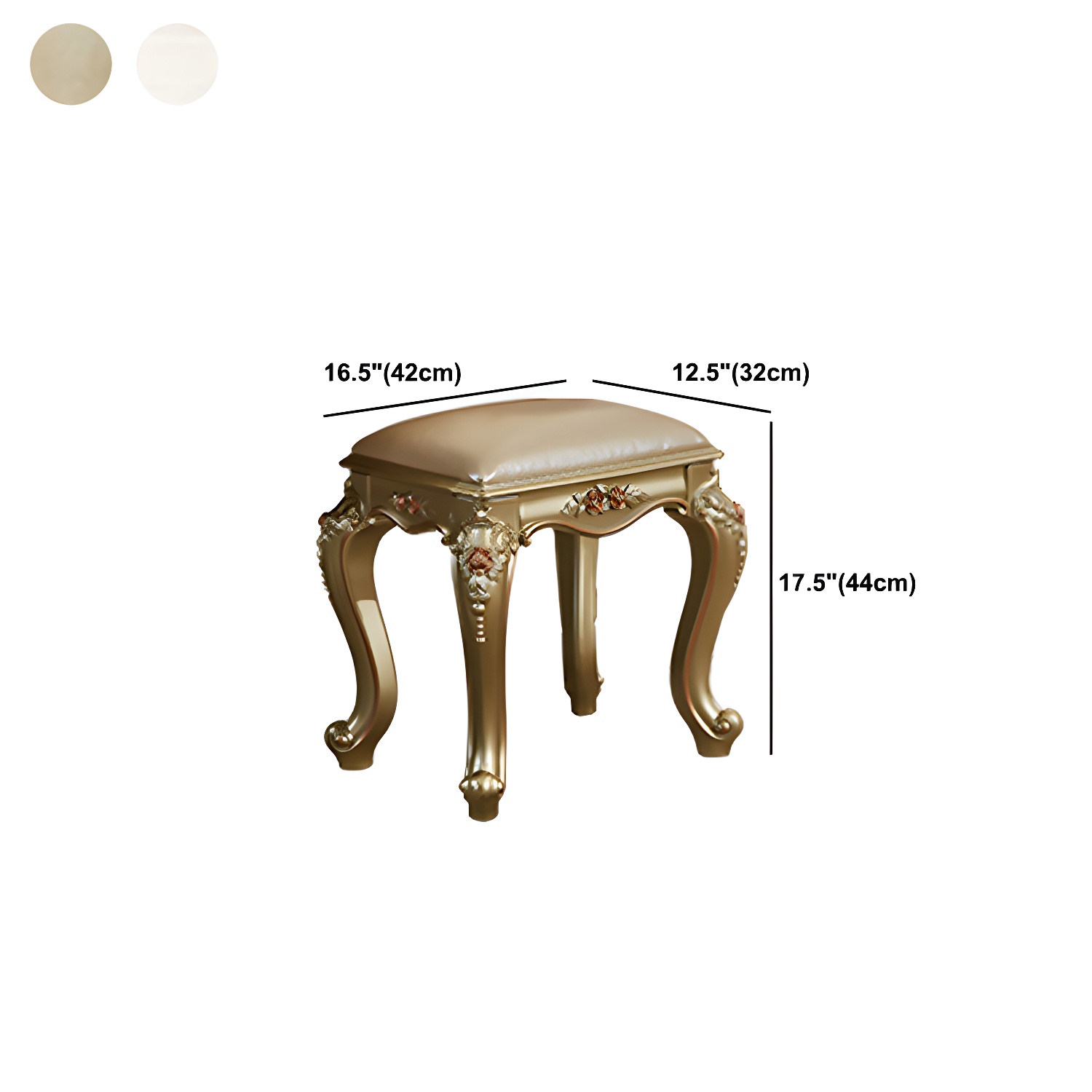 Victorian 33.4"/41.3" Wide Wood 4 Drawers Mirrored Makeup Vanity - image 22
