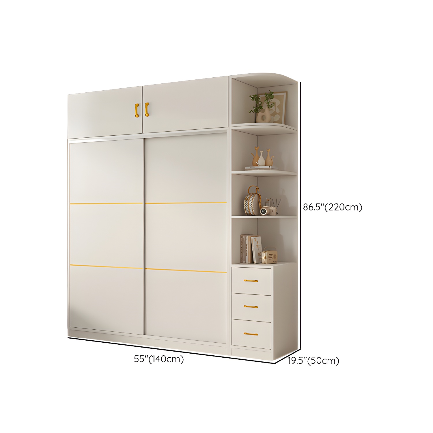 Spacious White Wardrobe Armoire with Shelves and Clothing Rod - Your Perfect Closet Solution - image 31