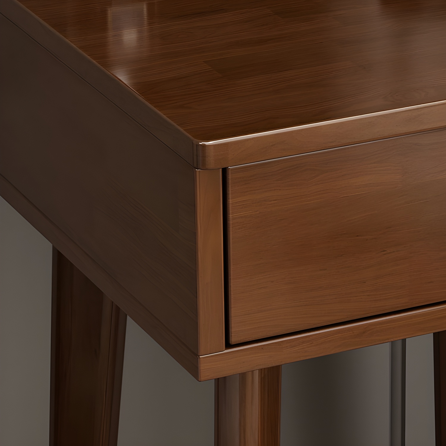 Traditional Bedroom With Drawer Solid Wood Lighted Mirror Make-up Vanity - image 11