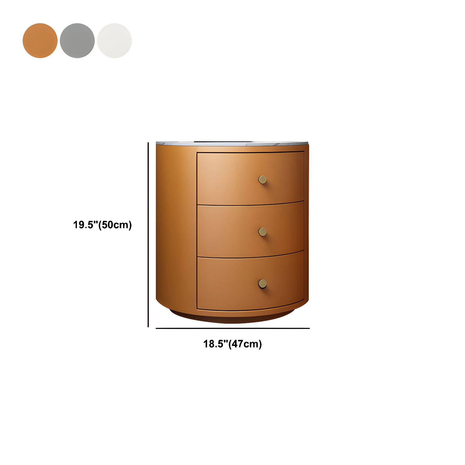 Modern Faux Leather Nightstand Table Solid Wood Drawer Storage Bed Nightstand - image 12