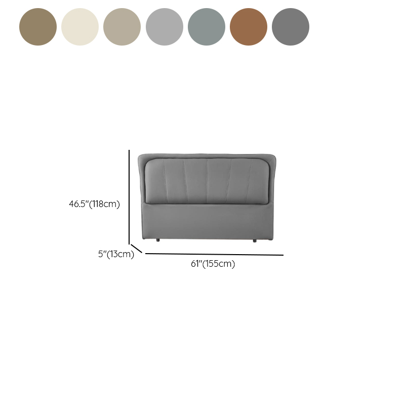 Free-standing Standard Standard（36-55“） Rectangle Full(54"W x 75"L) Panel Headboard With Legs, Sponge Filing and Wood Frame - image 13