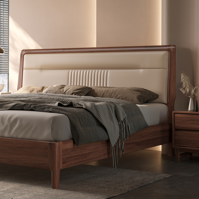 Standard（36-55“） Free-standing Standard Rectangle Wood Panel with Sponge Cushion for Full(54"W x 75"L) Bed, No Distressing - image 3