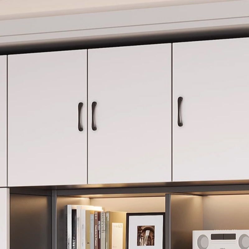 Art Deco Composite Wood Wardrobe Armoire with Flexible Shelf, Soft Close Drawer and Door, Clothing Rod Included - image 4