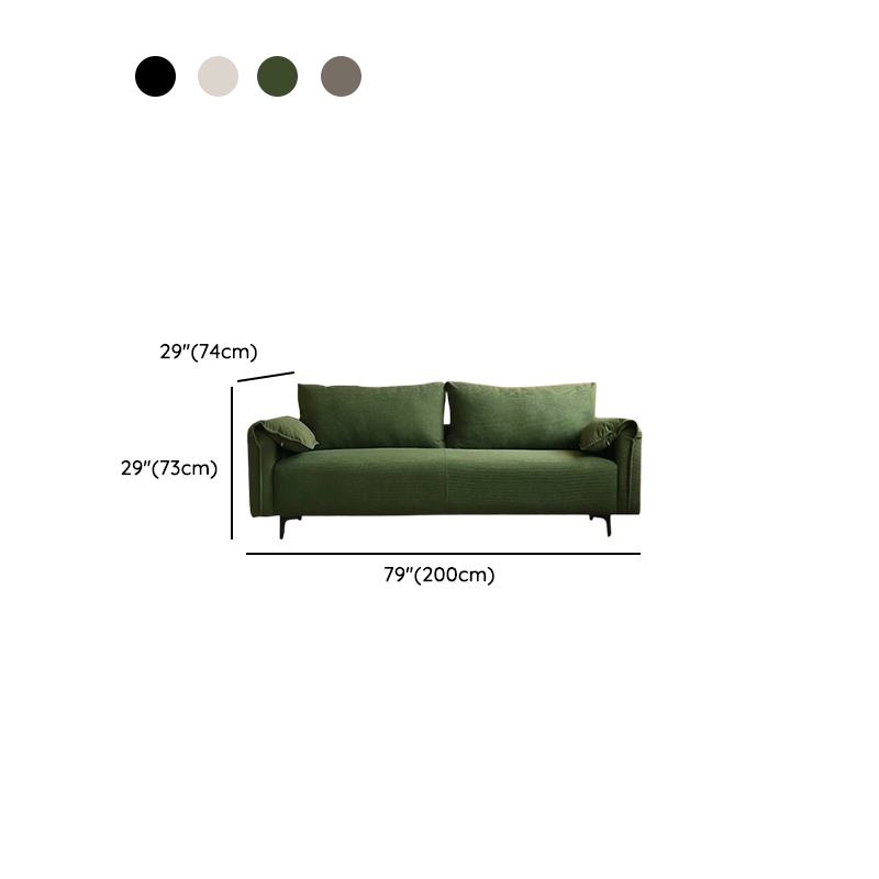 Modish Standard Sofa in Coal/Dove Grey/Off-White with 1 Pillow - image 14