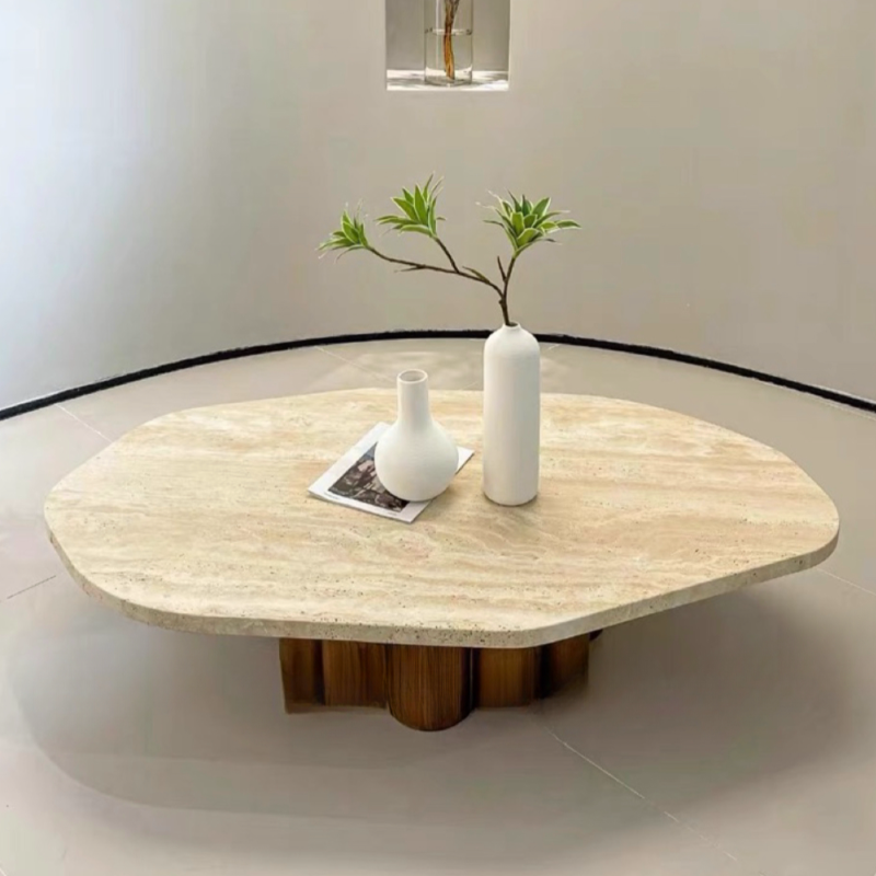 Simple Ink Oval/Rounded Hardened Glass Single Accent Table with Container & Abstract Base - image 8