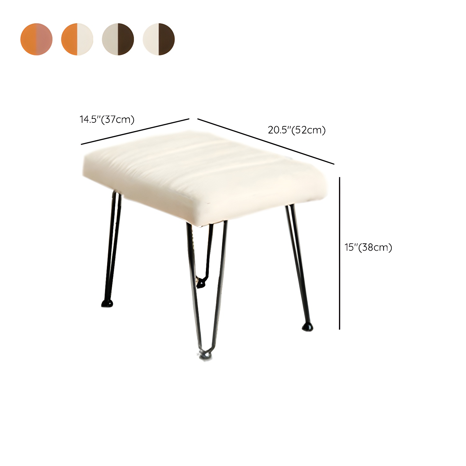 Stylish Modern Metal Rocking Chair with Tufted Upholstery and Stain-Resistant, Removable Cushions - image 20