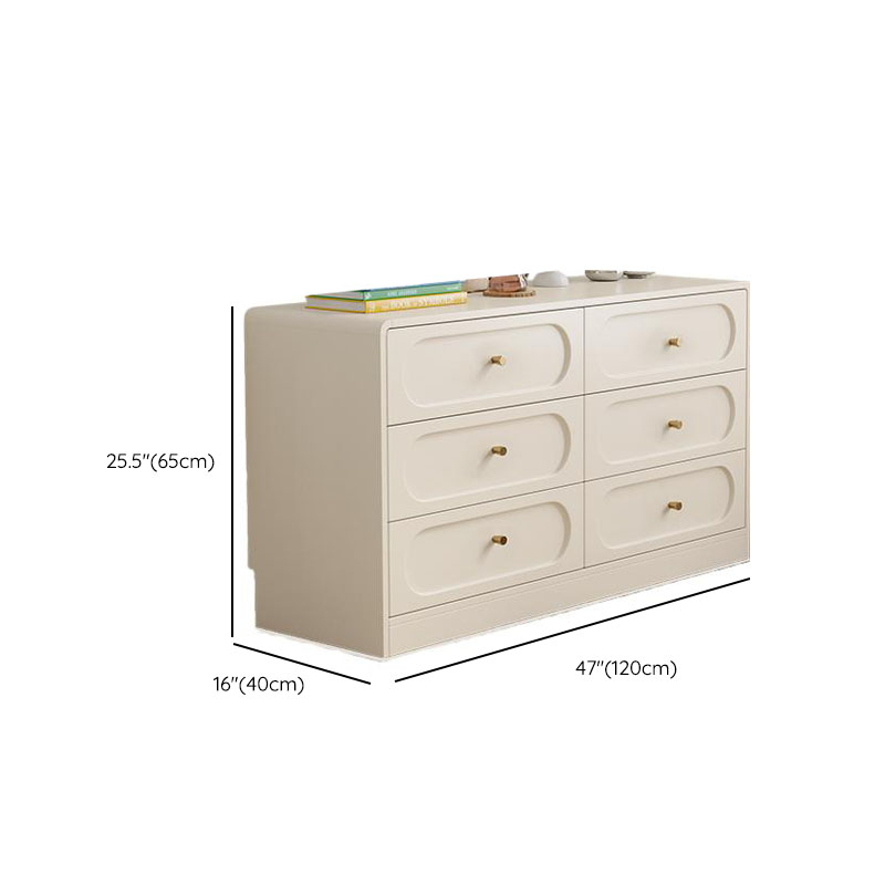 Chalk Casual Composite Wood Console Dresser with 9/6 Drawers in Horizontal Design - image 6
