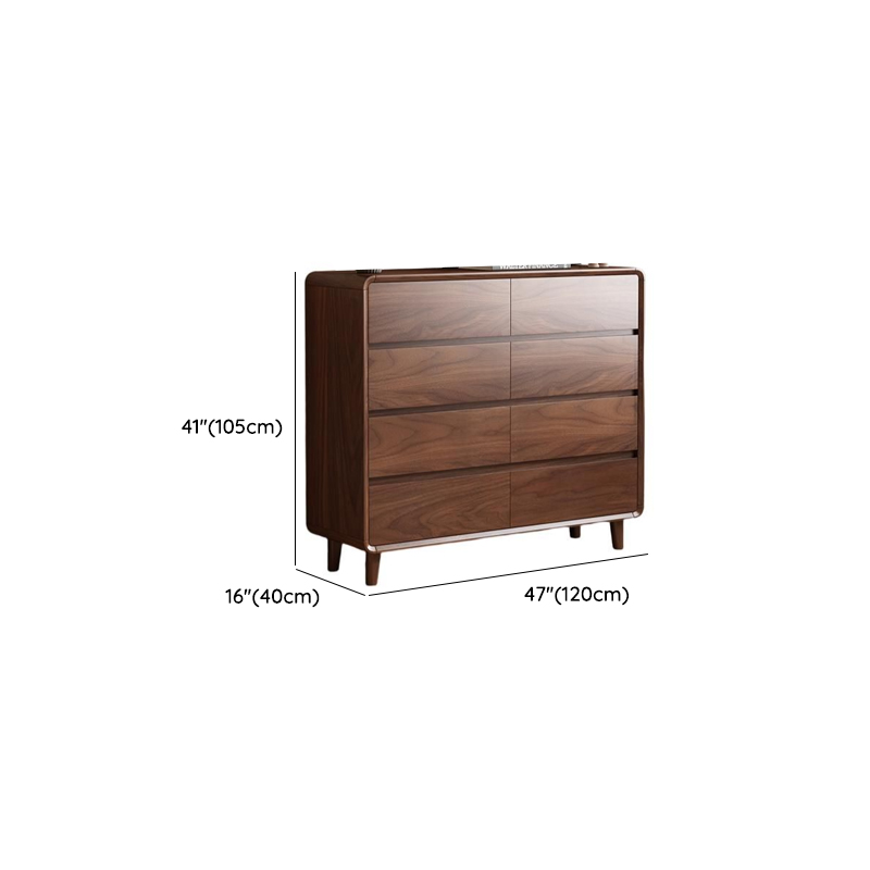 Cocoa Simplistic Natural Wood Double Dresser/Lingerie Chest with 6/9/5 Drawers in Horizontal/Vertical Orientation - image 9