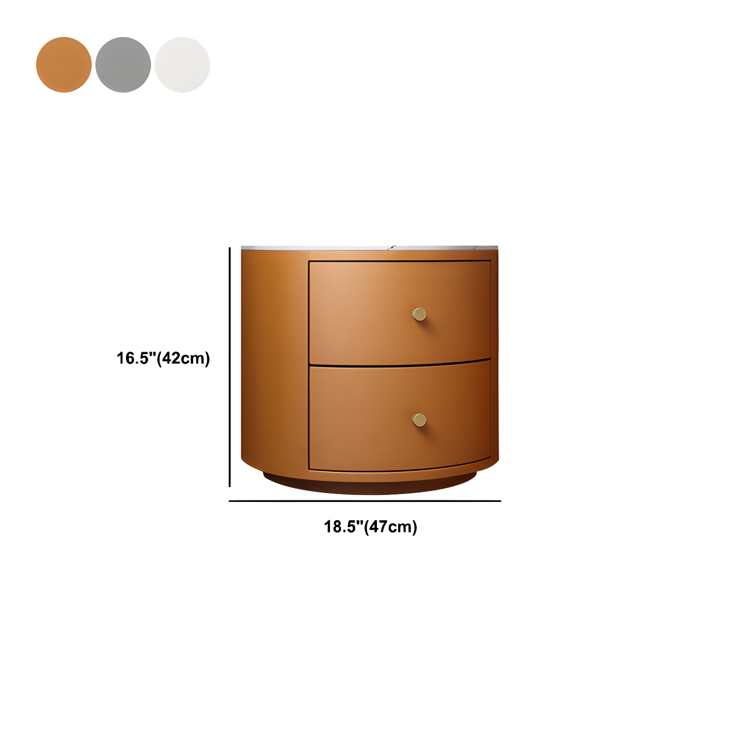 Modern Faux Leather Nightstand Table Solid Wood Drawer Storage Bed Nightstand - image 11