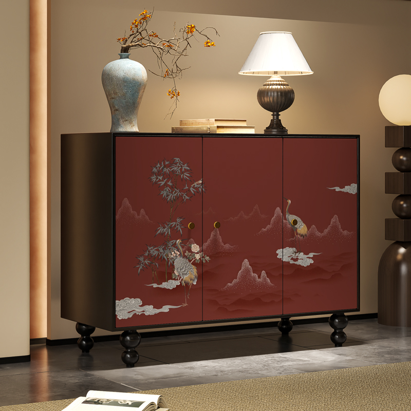 Trendy Rectangle Standalone Accent Cabinet in Ink with Manufactured Wood and Cabinet Knobs - image 8