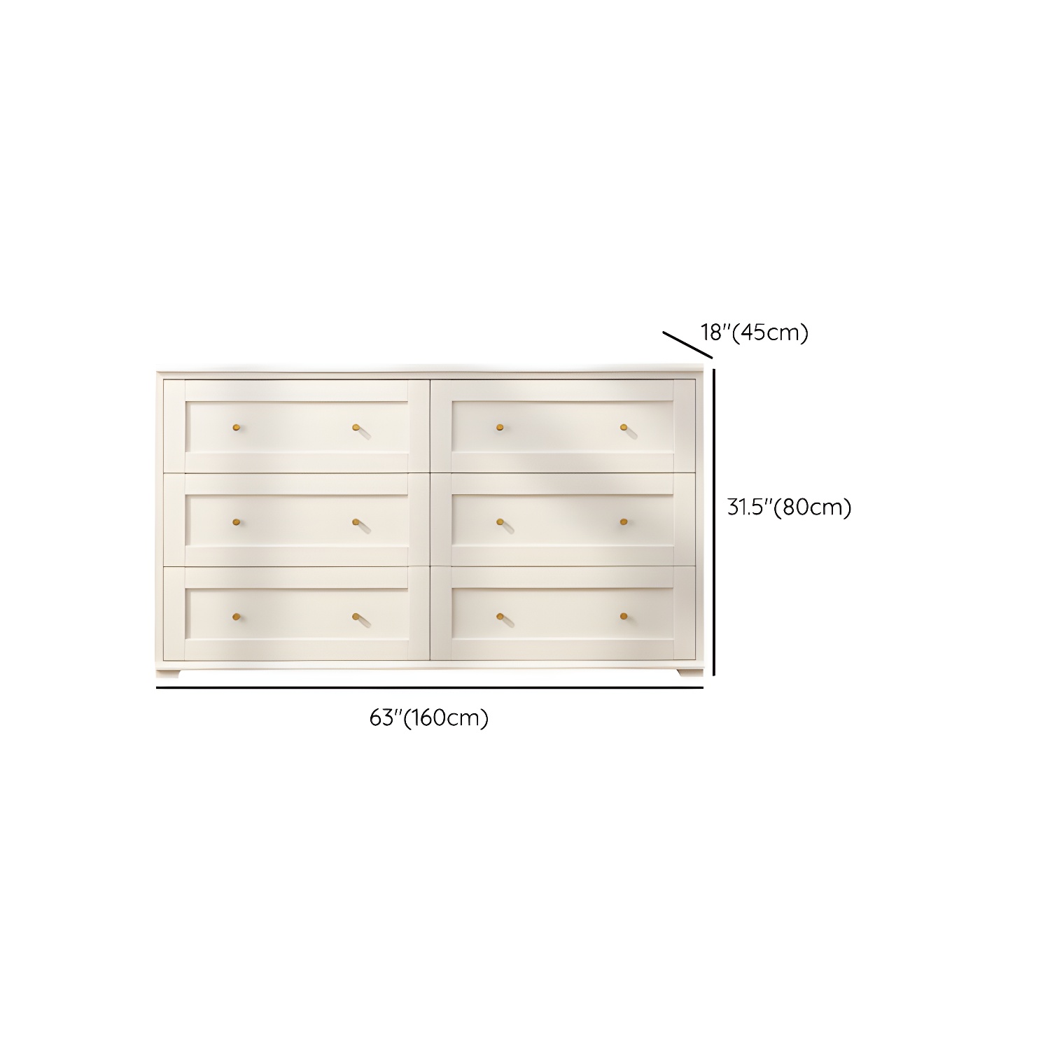 Modern Horizontal Double Dresser Birch Wood Storage Dresser for Bedroom - image 19