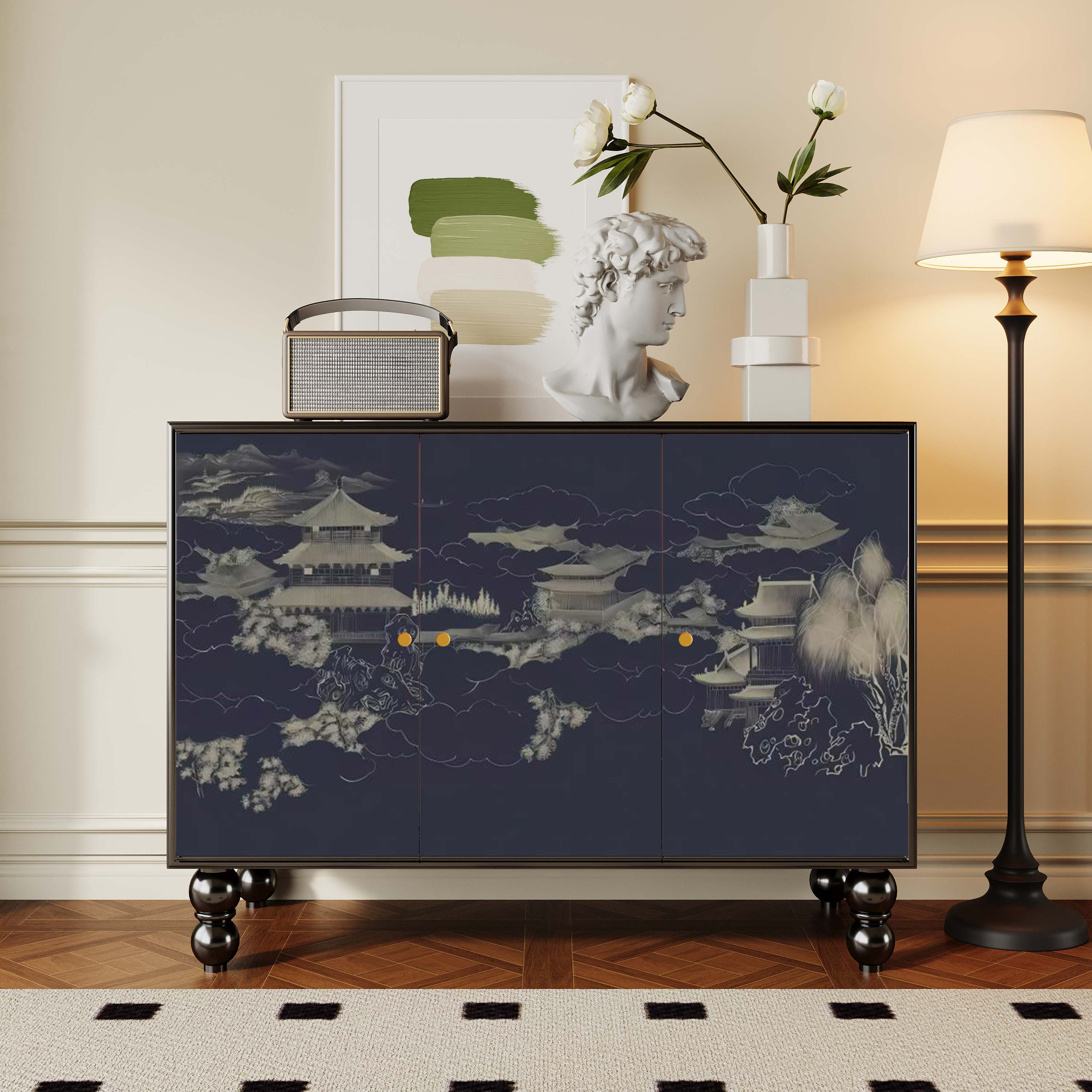 Parlor Detached Sideboard with Six Internal Shelves and Benchtop - image 23