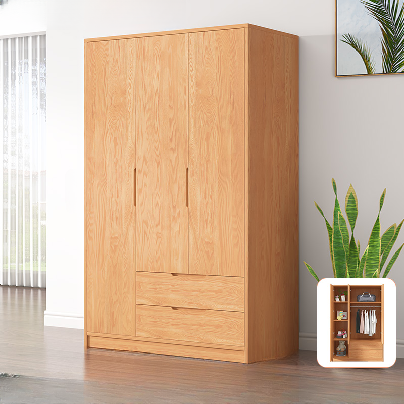 Wood Color Nordic Unfixed Wardrobe Closet - image 3